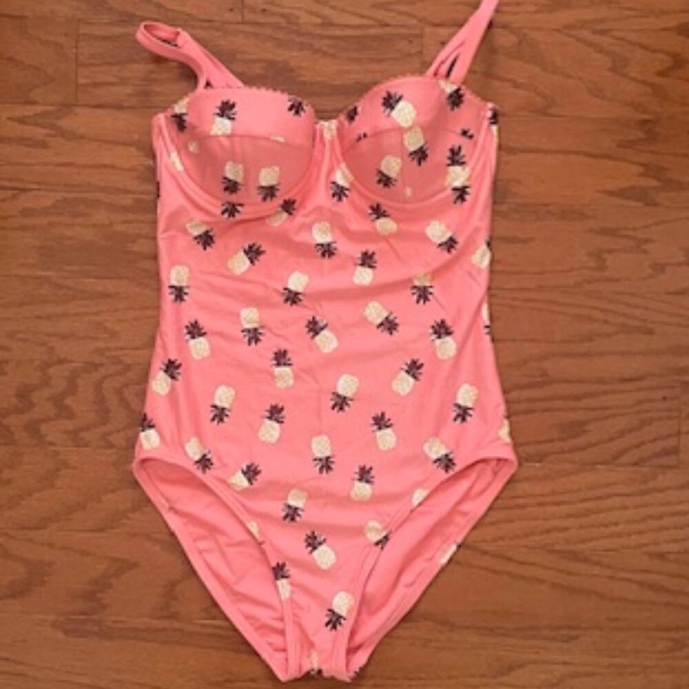 Kate Spade Pineapple Print One Piece Bathing Suit